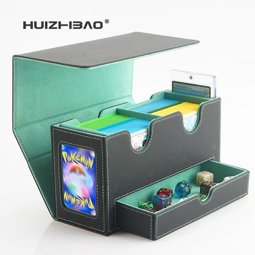 双开窗双槽卡盒双卡组卡牌收纳盒牌盒适用宝可梦PTCG游戏王万智牌