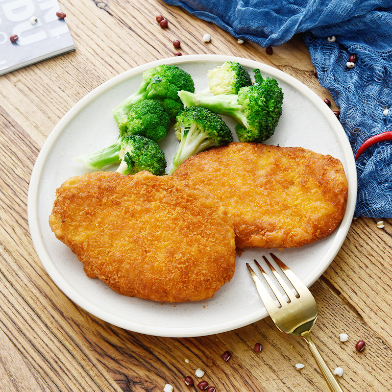 猪扒黄金炸猪排油炸小吃香煎