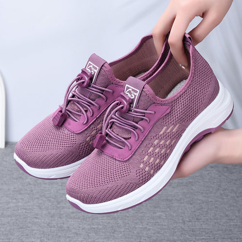 春秋休闲健步鞋防滑软底轻便