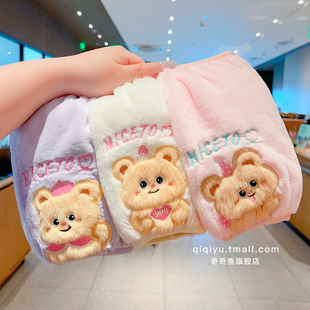儿童黄油小熊印花袖套男女童宝宝秋冬防污耐脏袖头婴幼儿可爱护袖