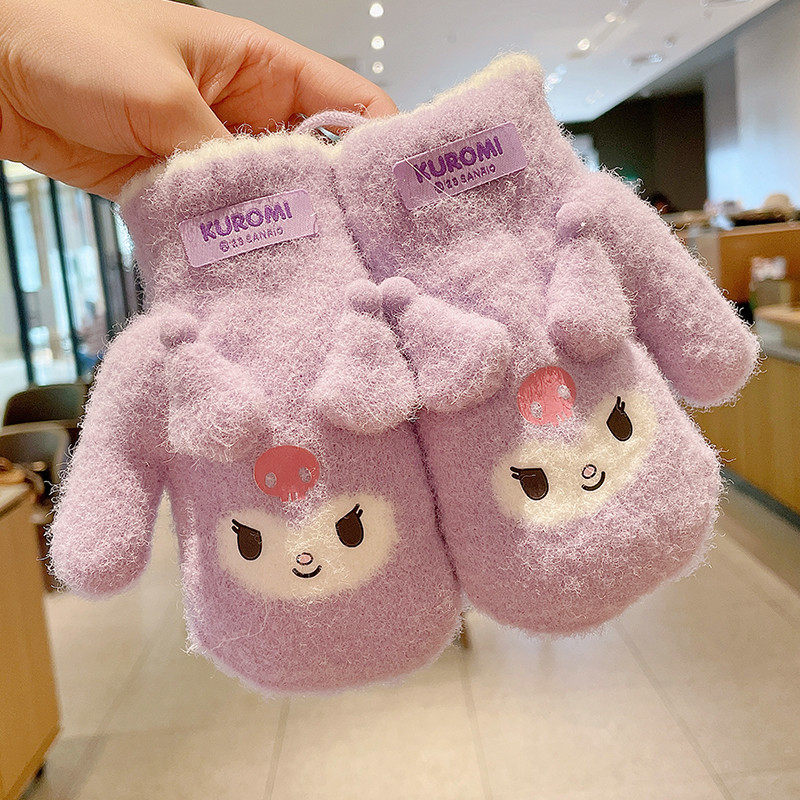 儿童手套冬季女童连指保暖美乐蒂宝宝美乐蒂库洛米挂绳男女孩挂脖,童装/婴儿装/亲子装,手套,淘宝优惠券,粉丝福利购,淘宝优惠卷