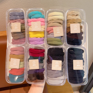 女童高弹力加粗发绳儿童橡皮筋扎马尾发圈秋冬女孩不伤发头绳耐用