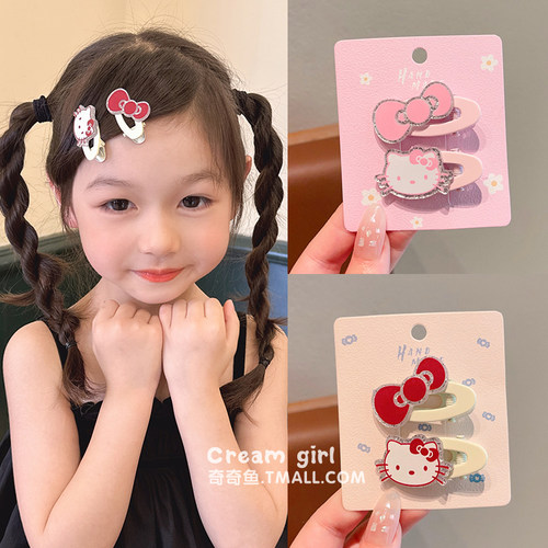 韩系小女孩可爱卡通kt猫发夹