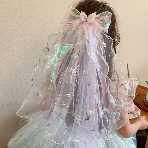 儿童公主裙头纱女童超仙花童头饰