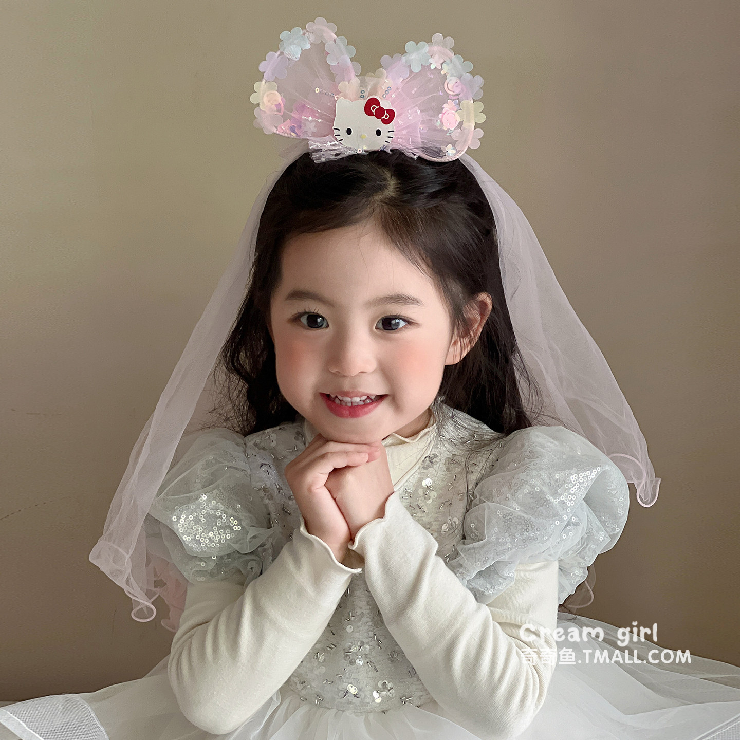 小女孩可爱卡通网纱发卡女童公主生日头饰儿童公主裙头纱发夹发饰,童装/婴儿装/亲子装,发饰,淘宝优惠券,粉丝福利购,淘宝优惠卷