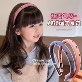 小女孩时尚 儿童法式 海绵发箍2025新款 高颅顶宝宝百搭爱心头箍发饰