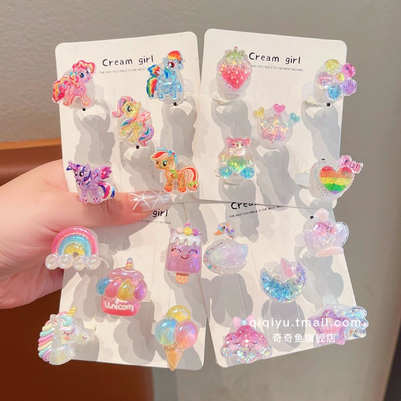 儿童发光戒指女童甜美可爱