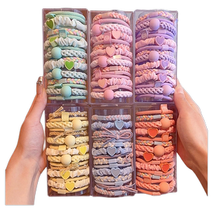 儿童高弹力皮筋扎马尾女童扎辫子头绳不伤发小女孩发圈弹性好耐用