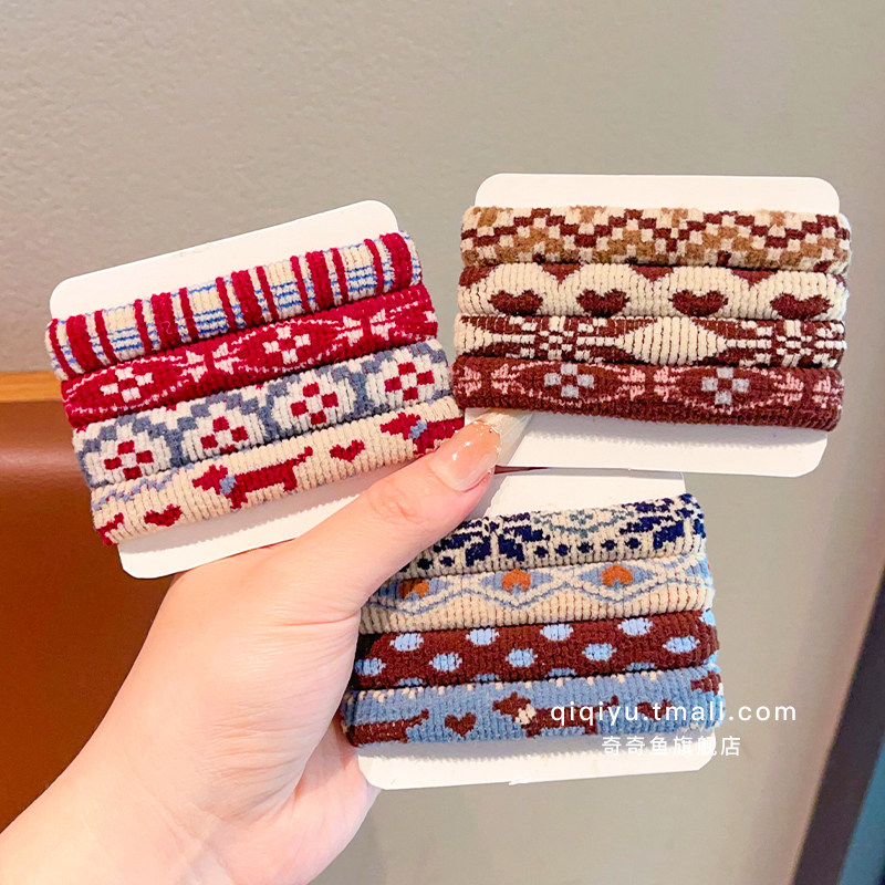 儿童复古毛巾圈女童宝宝韩版加宽高弹力皮筋百搭不伤发高马尾发绳,童装/婴儿装/亲子装,发饰,淘宝优惠券,粉丝福利购,淘宝优惠卷