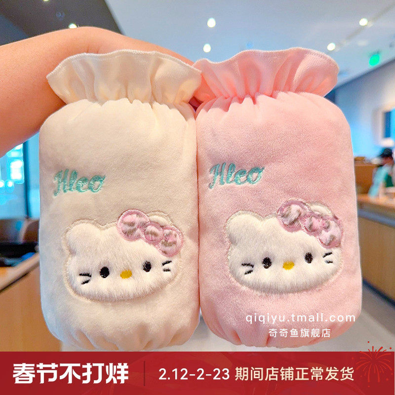 儿童可爱小猫印花袖套女童秋冬季防污耐脏学生宝宝写字羽绒服护袖