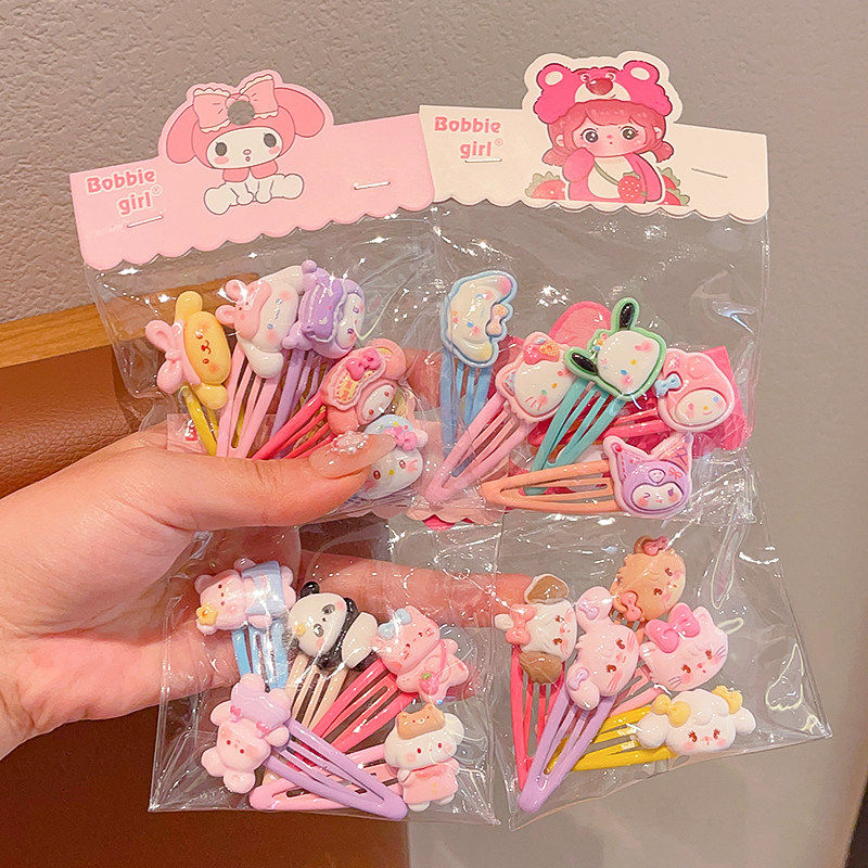 小女孩卡通bb夹宝宝不伤发头饰前额碎发夹女童刘海夹儿童发饰新款