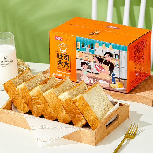 aioo厚切夜宵速食懒人吐司面包