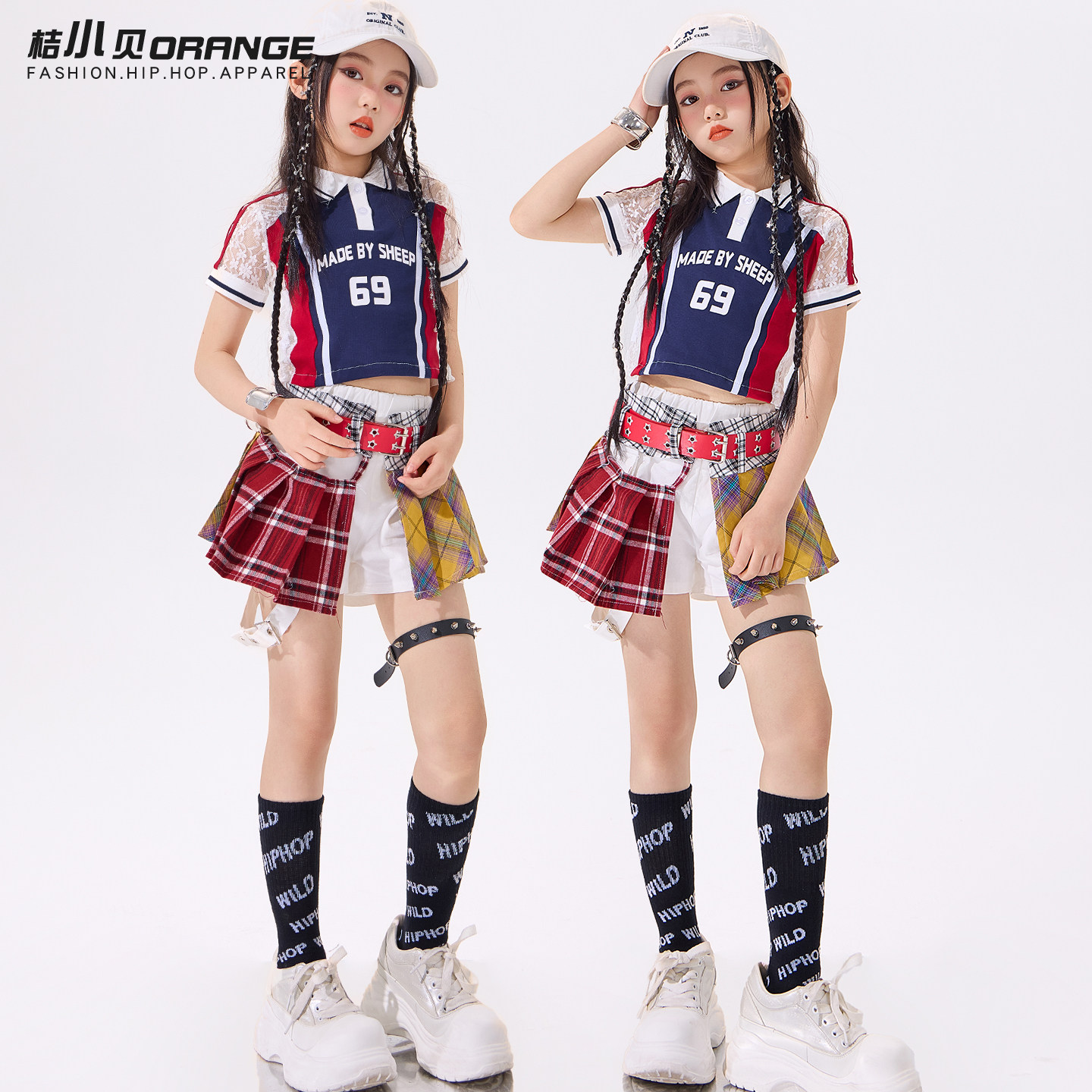 女童爵士舞服装夏季舞蹈练功服