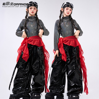 女童爵士舞亮闪闪演出服装少儿