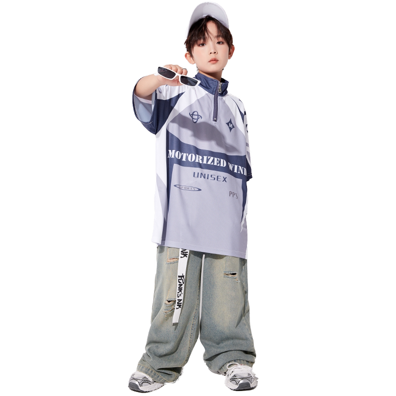 桔小贝男女童嘻哈街舞走秀演出服
