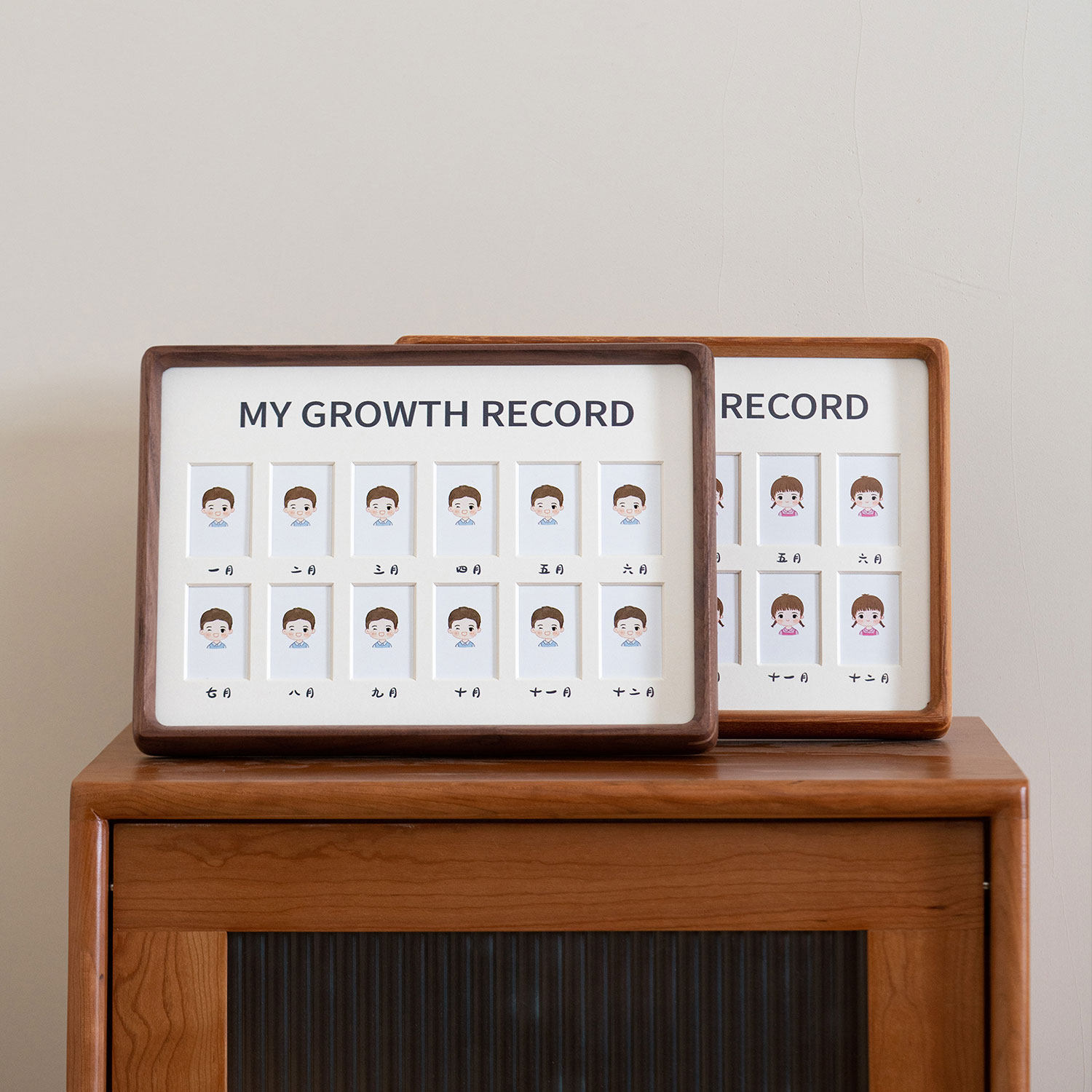 儿童一周岁12个月纪念成长相框