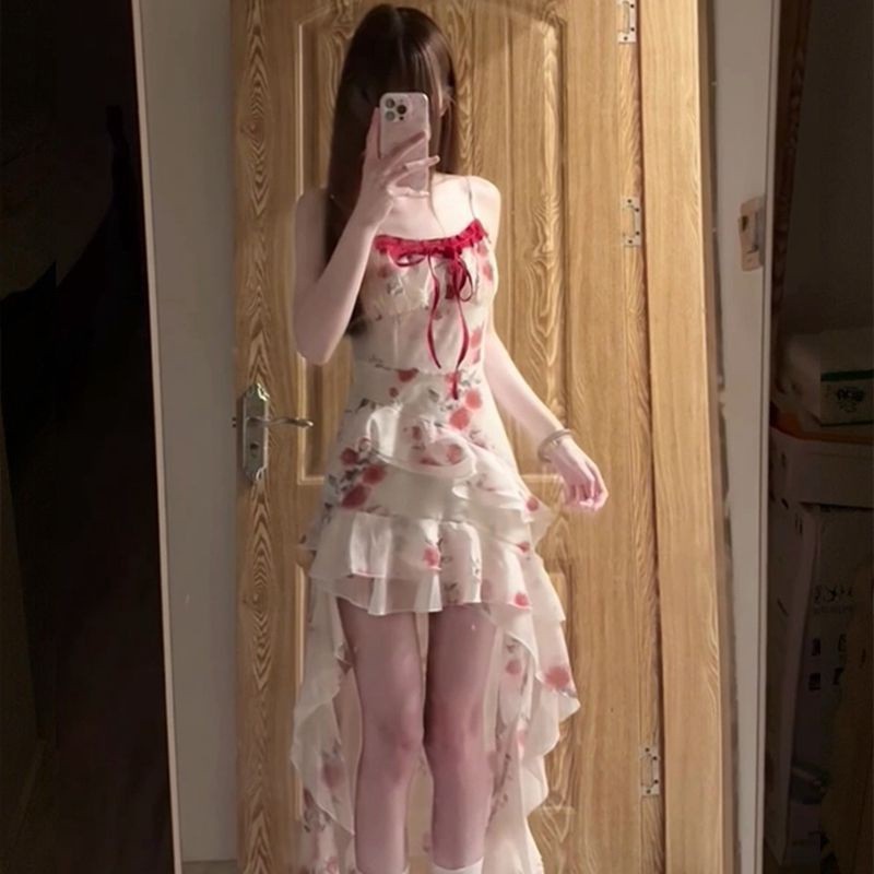 有内里法式设计感系带晕