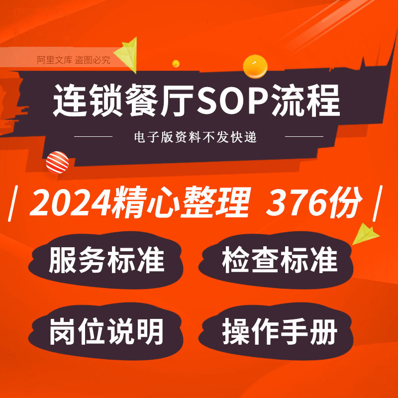 连锁餐厅财务采购厨房人事绩效设备设施管理手册服务标准SOP