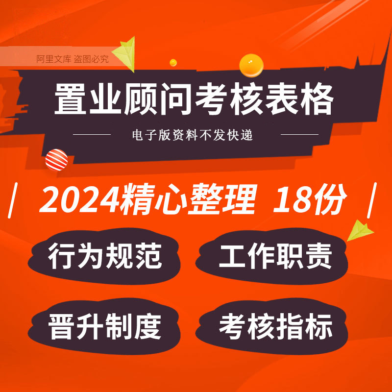 地产公司置业顾问工作职责行为规范晋升管理制度绩效考核指标表格