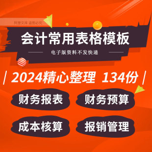 企业公司财务预算管理制度报表利润分析成本核算报销管理表格模板