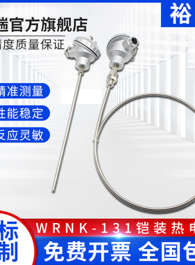 双支热电偶 WRNK2-131   136  138  331铠装热电阻V热电偶K型4线