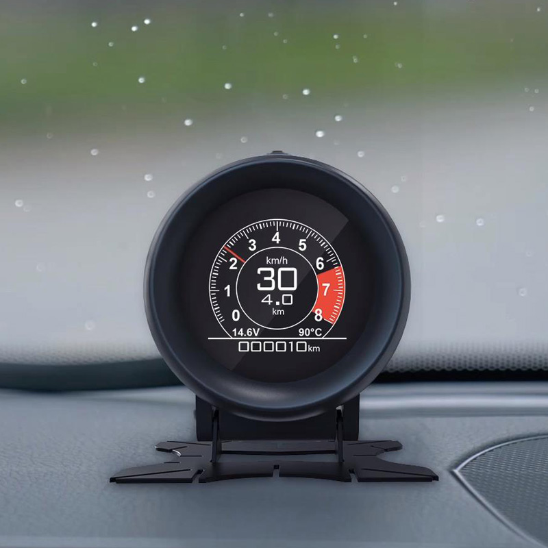 汽车HUD抬头显示器车载通用油耗仪水温速度显示Q器OBD多功能仪表