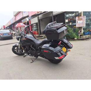 适用轻骑大韩晓星GV650摩托车改装防摔边架大边箱侧箱货箱后尾箱