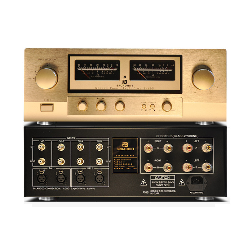 管音者E-405HIFI大功率功放设备 金嗓子E405升级版进口元件家用发