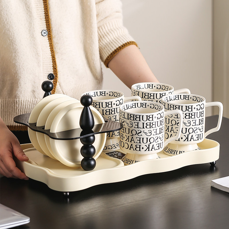 法式水杯套装下午茶茶具家用客厅精致高级感复古咖啡杯子乔迁新居