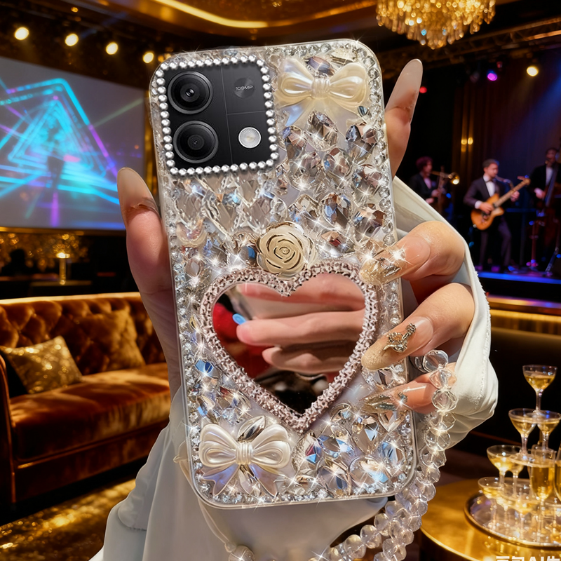 高端奢华镶钻手机壳，不掉钻，不发黄