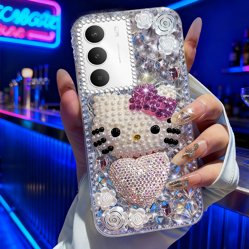 高端奢华镶钻手机壳，不掉钻，不发黄