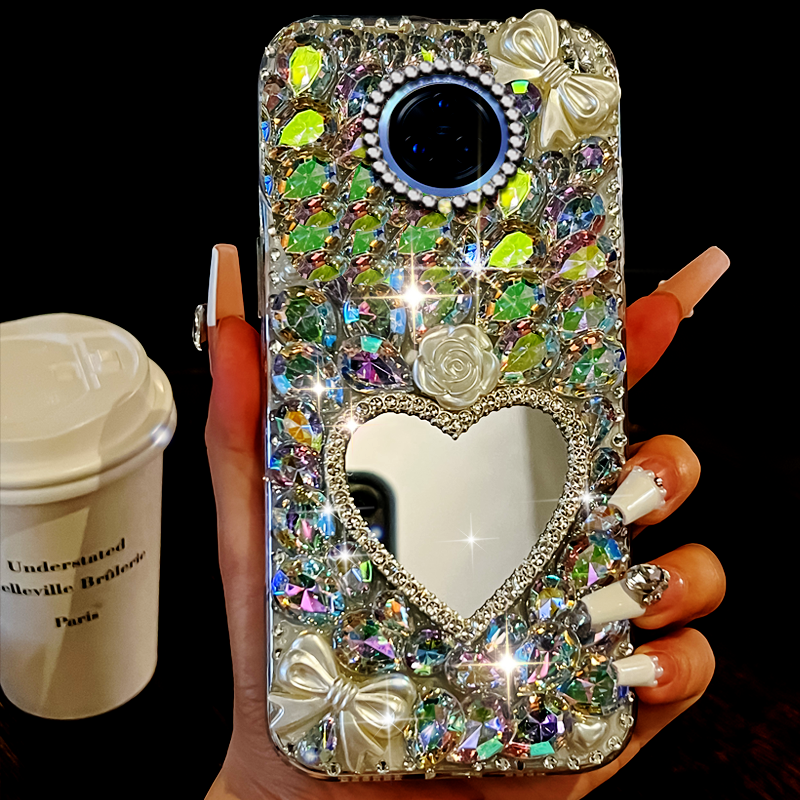 高端奢华镶钻手机壳，不掉钻，不发黄