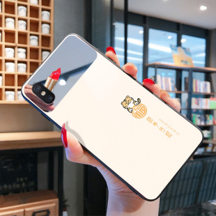 se3夏季 S散热8plus潮牌7耐摔5s女款 XR网红X 镜子补妆镜诸事顺利虎适用苹果X手机壳iPhoneXSMAX硅胶2022年新款