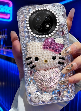 2026高级奢华满钻适用华为畅享20plus手机壳防摔20Pro全包70Air新品50E小众20x网红12s镶钻60外壳X8 5G高端