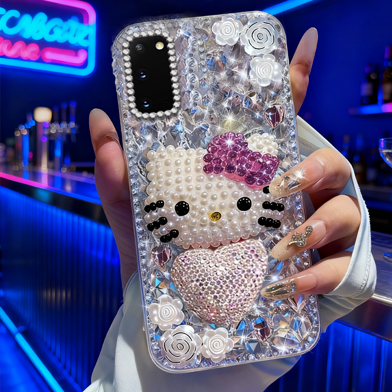 高端奢华镶钻手机壳，不掉钻，不发黄