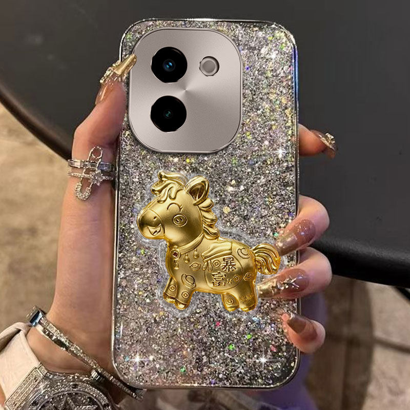 2026马年新款，电镀爆闪，不掉漆