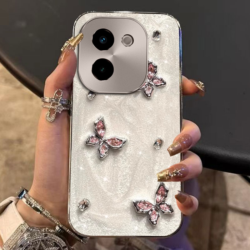 高级感电镀珠光白,不掉漆,不掉图