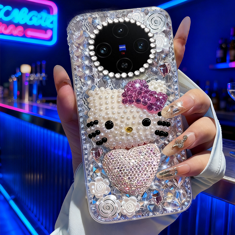 高端奢华镶钻手机壳，不掉钻，不发黄