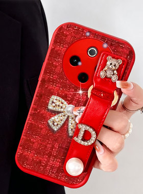 2026红色新年布艺小香风适用vivoY300手机壳防摔X100S保护套S19结婚U3春节S6新款Y76s秋冬Y300喜庆Y100外壳