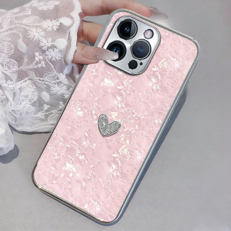 电镀贝壳彩贝适用苹果iPhone14ProMax手机壳女款XS高级感6s巨好看15Pro硅胶6夏天SE(第三代)小众12全包13