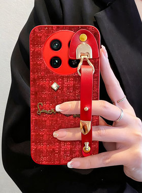 针织布艺小香风适用realme真我GT5pro手机壳/2026年11毛绒11新款12+红色V11喜庆11+高级感12X外壳12保护套Q3S