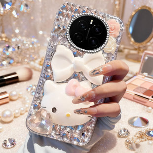 2025年50Plus本命年70z保护套 6Pro网红X40i高级感6 马年满钻上档次适用荣耀Magic8手机壳女款 50Pro新年款