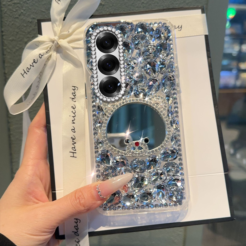 高端奢华镶钻手机壳，不掉钻，不发黄
