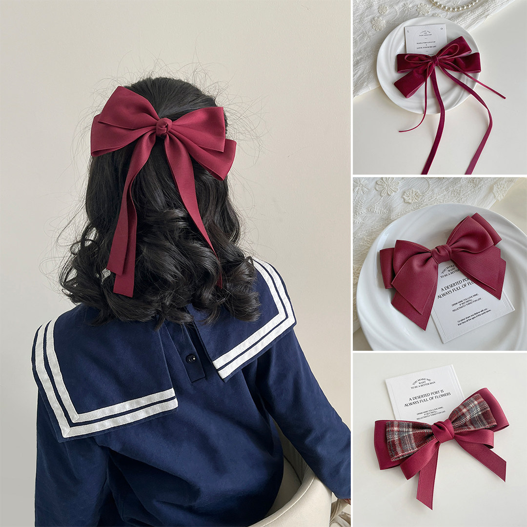 红色蝴蝶结头饰儿童发夹新年圣诞女童发卡公主大号飘带发饰2026年,饰品/流行首饰/时尚饰品新,发饰,淘宝优惠券,粉丝福利购,淘宝优惠卷