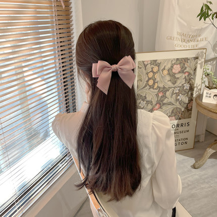 蝴蝶结发夹2026新款网红日系少女鸭嘴夹顶夹后脑勺发卡弹簧夹发饰