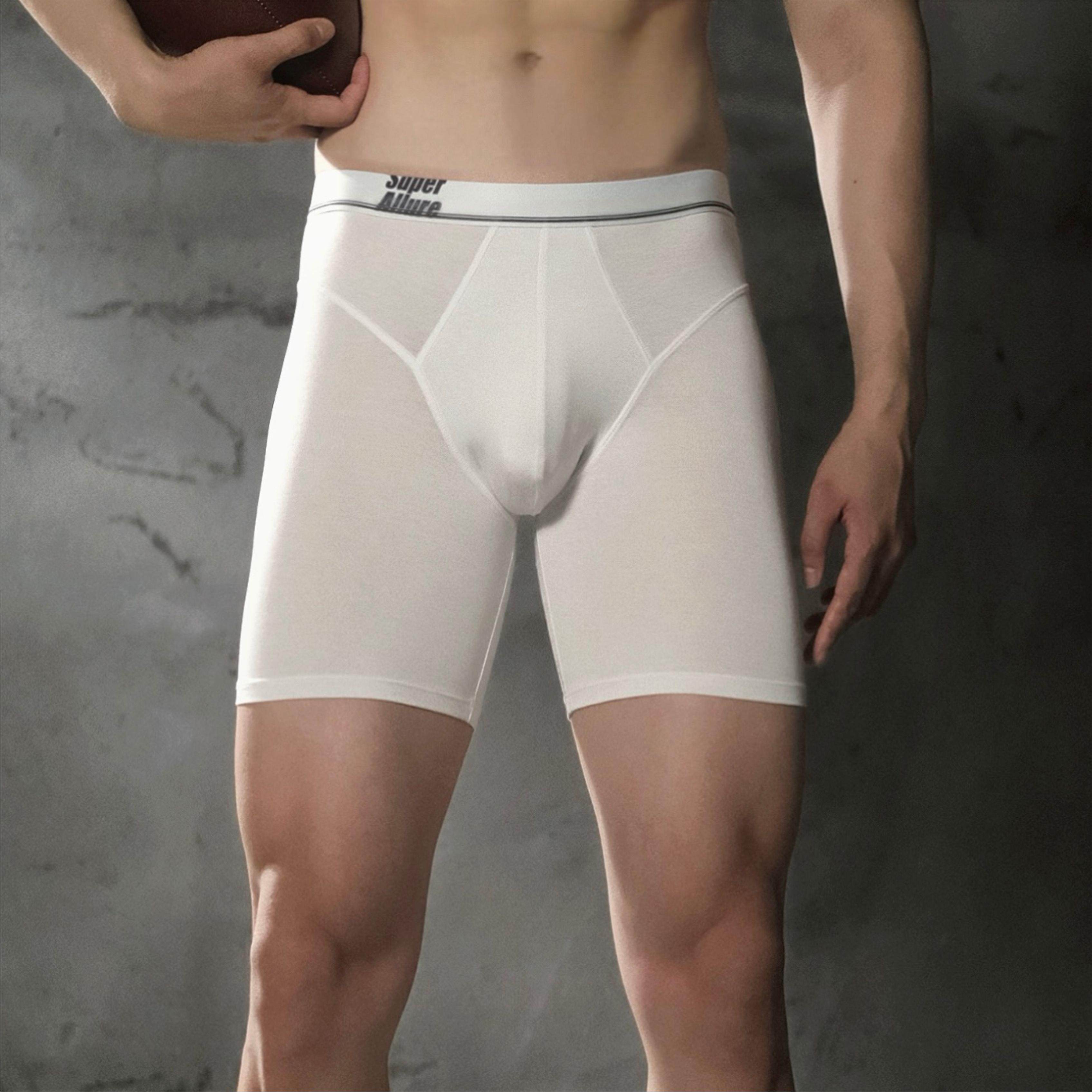 SuperAllure秋季新品男平角内裤舒适简约莫代尔内裤透气高弹运动,女士内衣/男士内衣/家居服,男三角内裤,淘宝优惠券,粉丝福利购,淘宝优惠卷