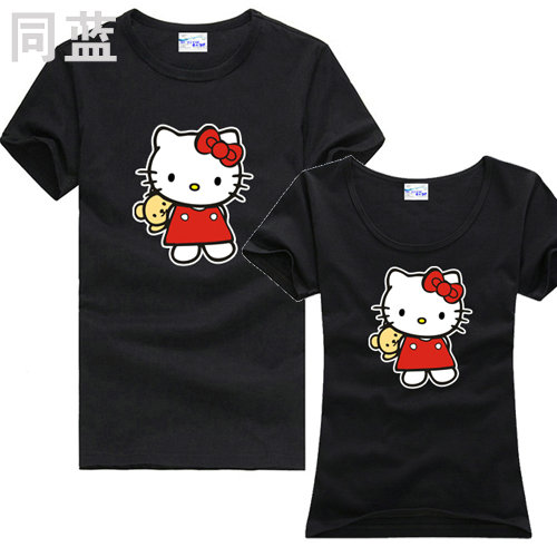 卡通主题hello kitty男女款半袖堤提猫短袖T恤衫T-shirt在类目 女装/女士精品, T恤中 - 来自Buy2taobao.com提供专业的淘宝代购服务
