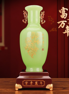 琉璃祝福中式客厅书房酒柜