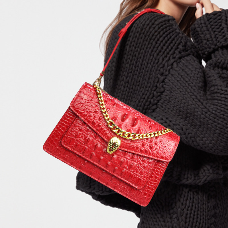 大容量高级感真皮女包女士2025新款时尚单肩斜挎包链条牛皮手拎包,箱包皮具/热销女包/男包,小方包,淘宝优惠券,粉丝福利购,淘宝优惠卷