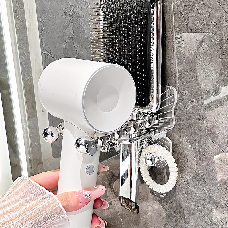 吹风机收纳置物架浴室卫生间免打孔壁挂梳子电吹风筒支架挂钩家用,家庭/个人清洁工具,吹风机置物架,淘宝优惠券,粉丝福利购,淘宝优惠卷